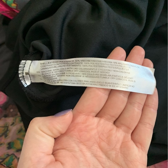 Band of Gypsies Black Floral Ruffle Dress Size XS - Picture 6 of 6